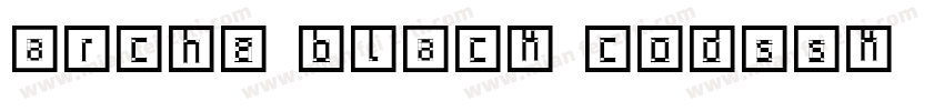Arche Black Codssk字体转换